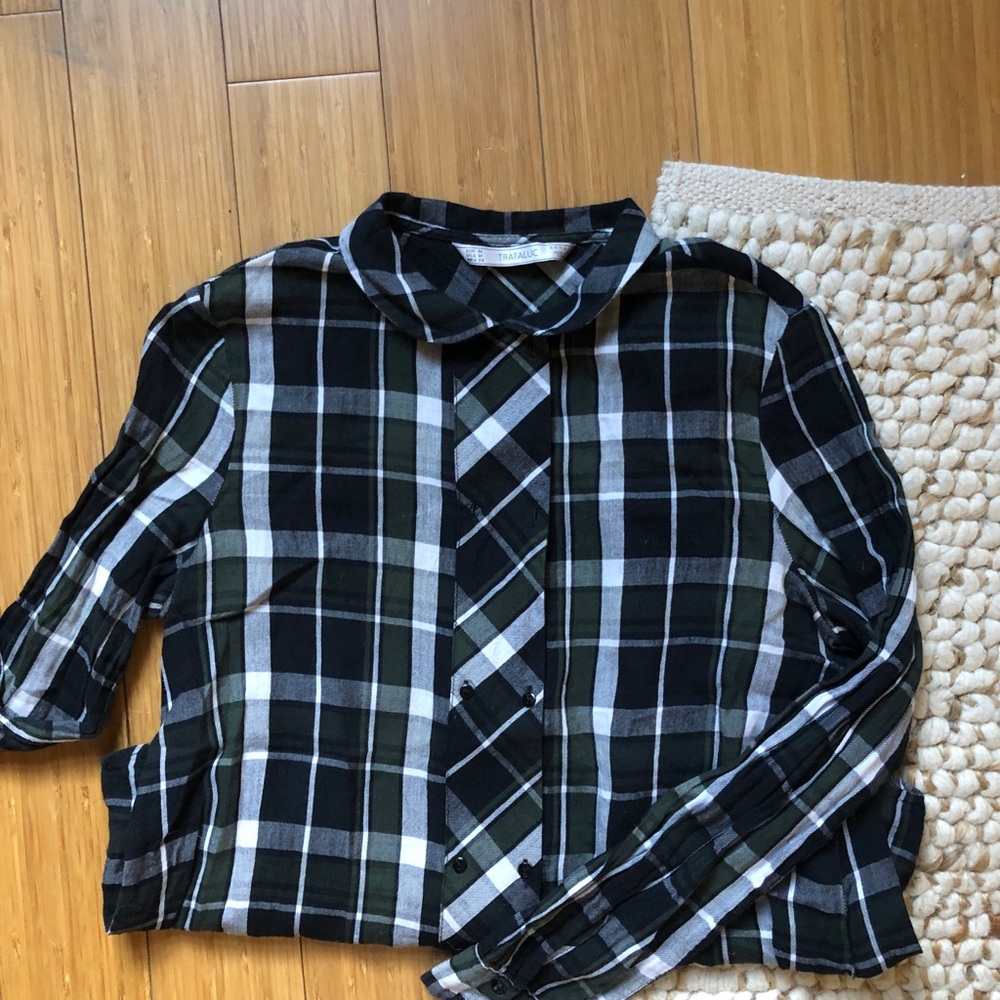 Zara double breasted button-up shirt